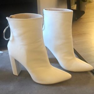 Public Desire White Boots, size 9
